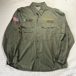 Eddie Bauer Olive Green Shirt Jacket